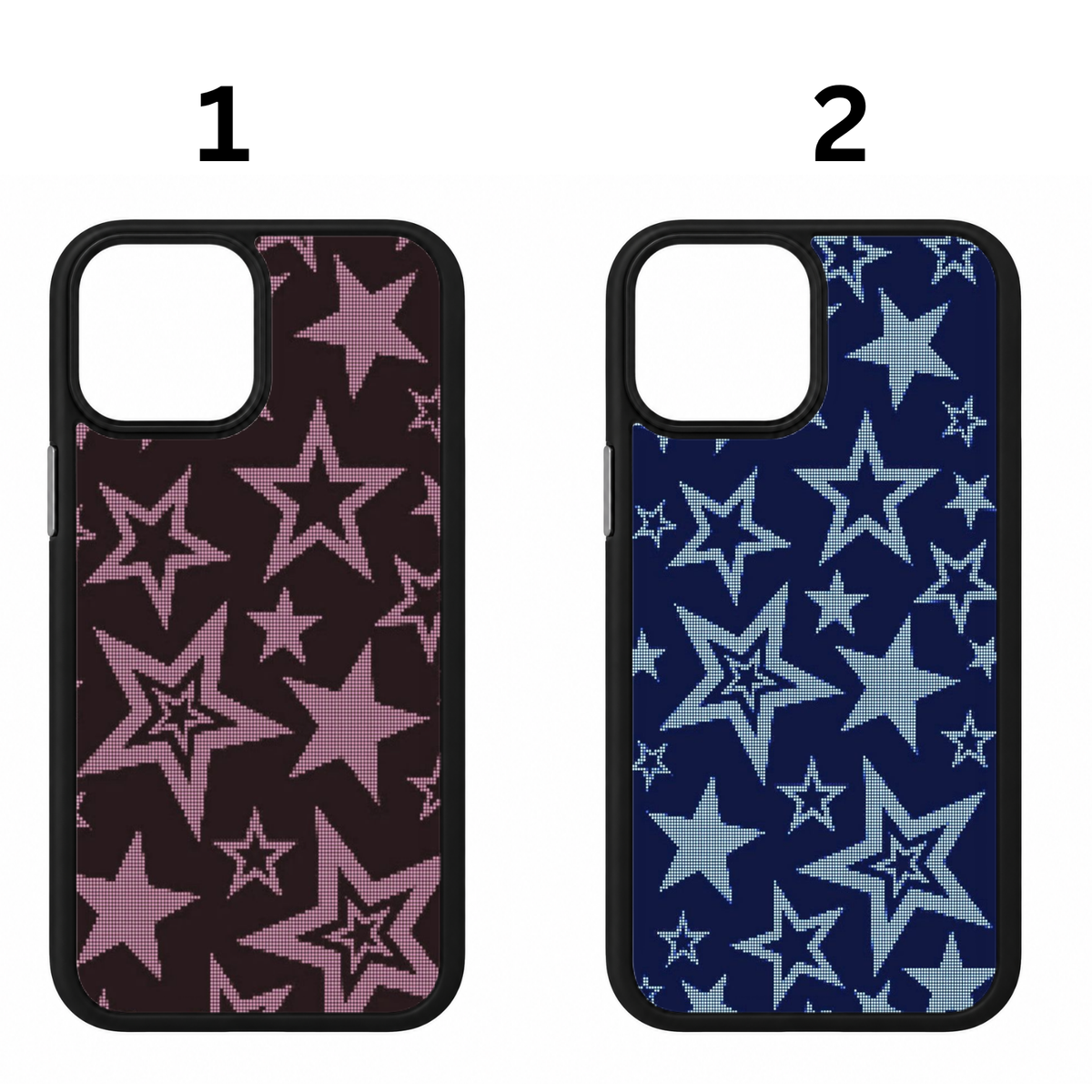 y2k star matching duo phone case
