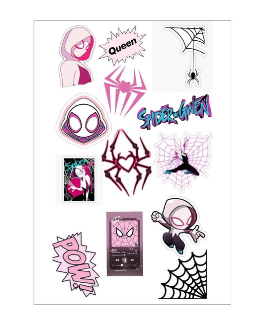 Spidey Themed Sticker Sheets