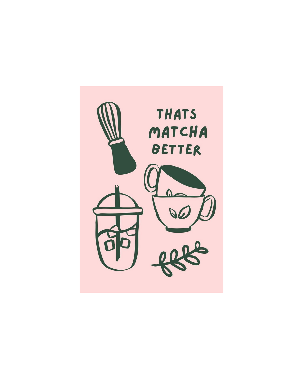 Matcha Girl Themed Posters