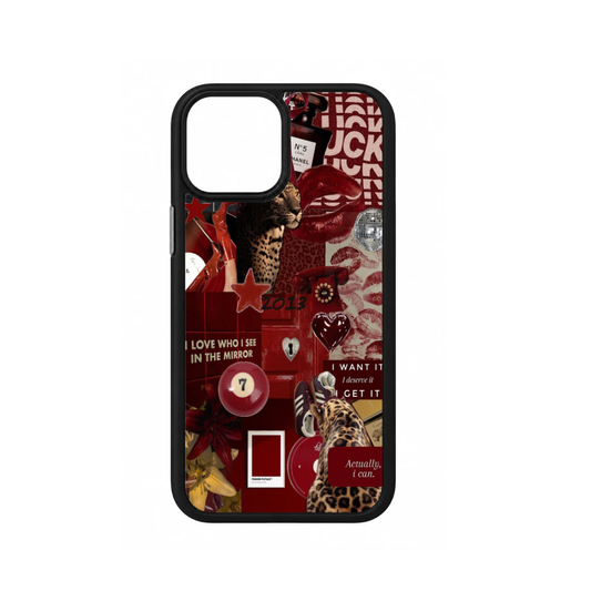 Dreamy maroon phone case