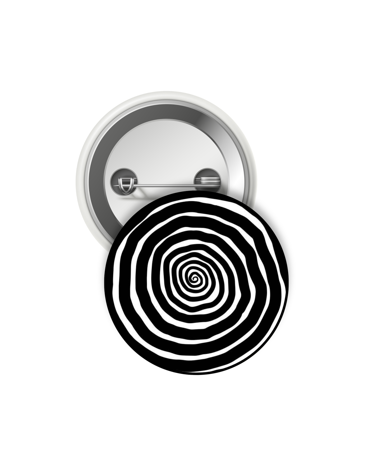 Y2k star swirl pin/badge
