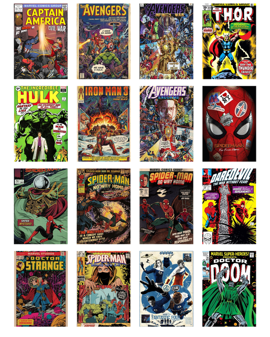 Pack of 16 Marvel Universe Posters-Bundle