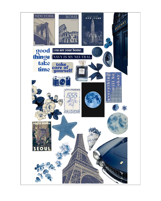 Navy Dream Sticker Sheet