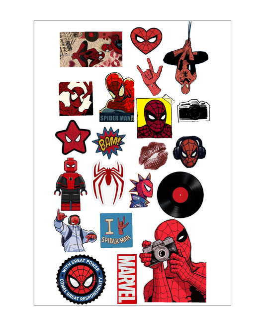 Spidey Themed Sticker Sheets VOL II
