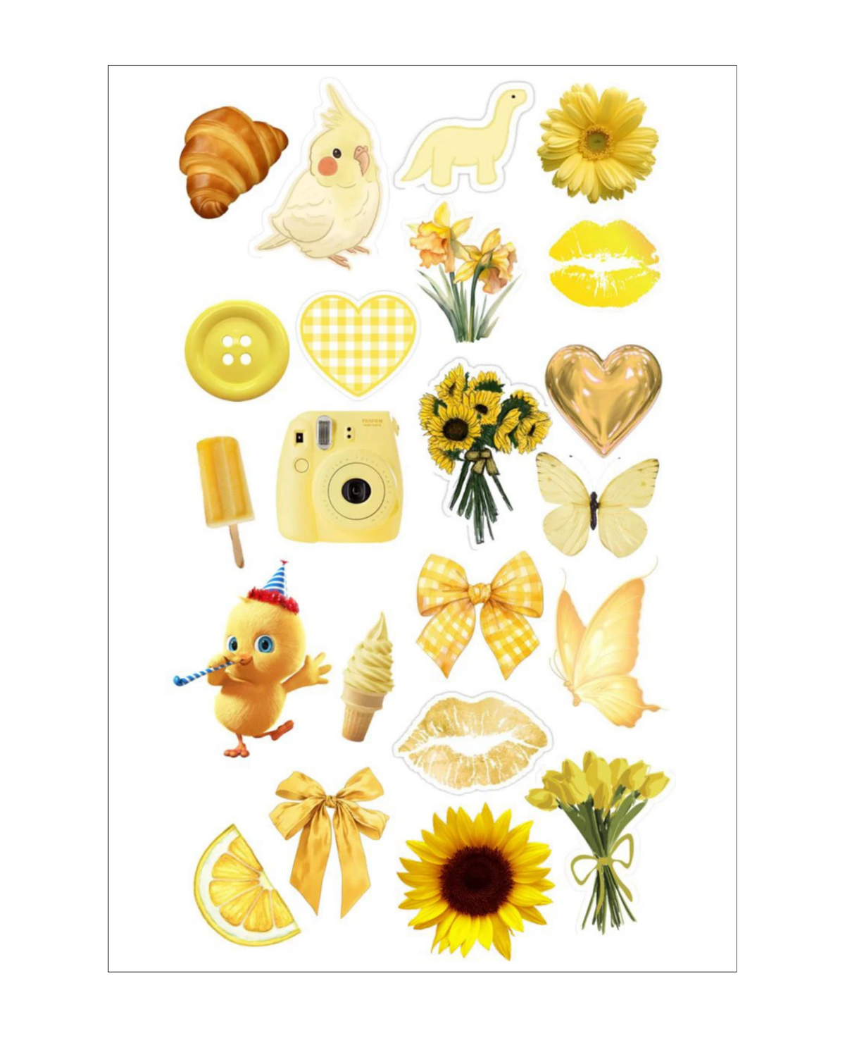 Yellow Dream sticker sheet