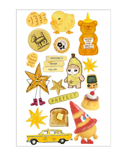Yellow Dream sticker sheet