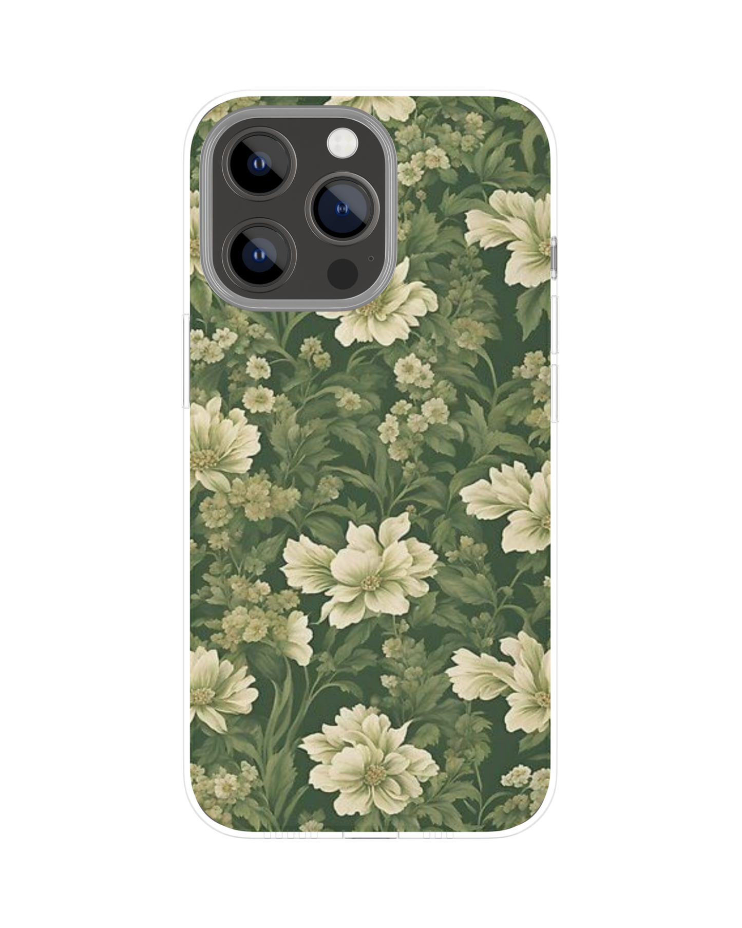 Aesthetic Flowers Pattern Themed Phone Case