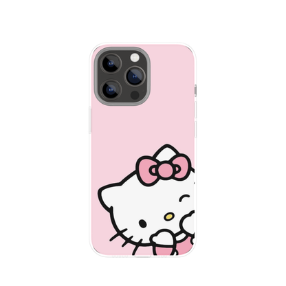Hello kitty Themed Glossy Phone Case