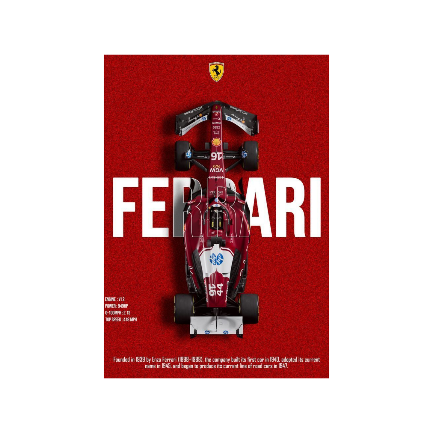 Ferrari Themed Posters - Vol I