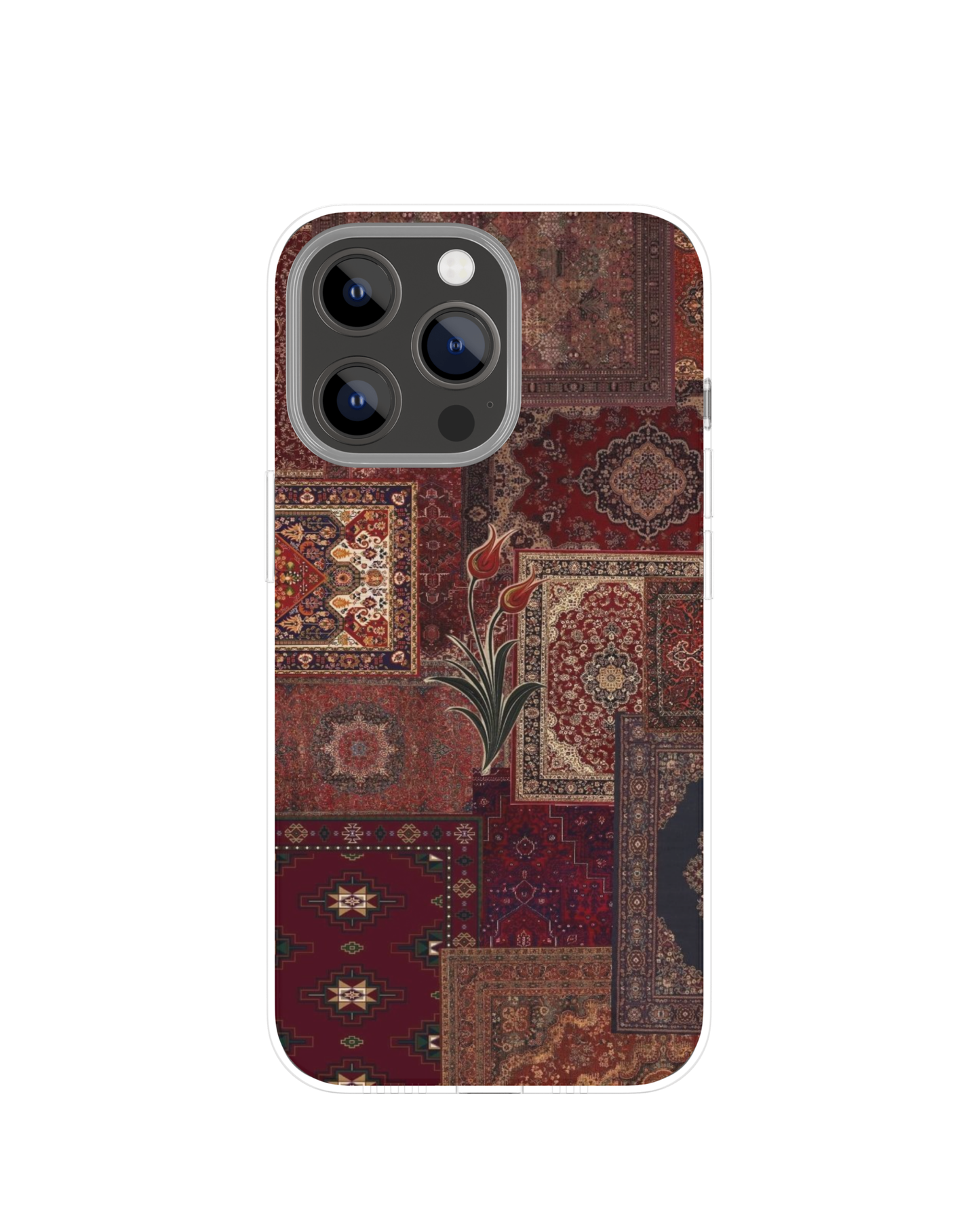 Red Arabic Pattern Themed Phone Case