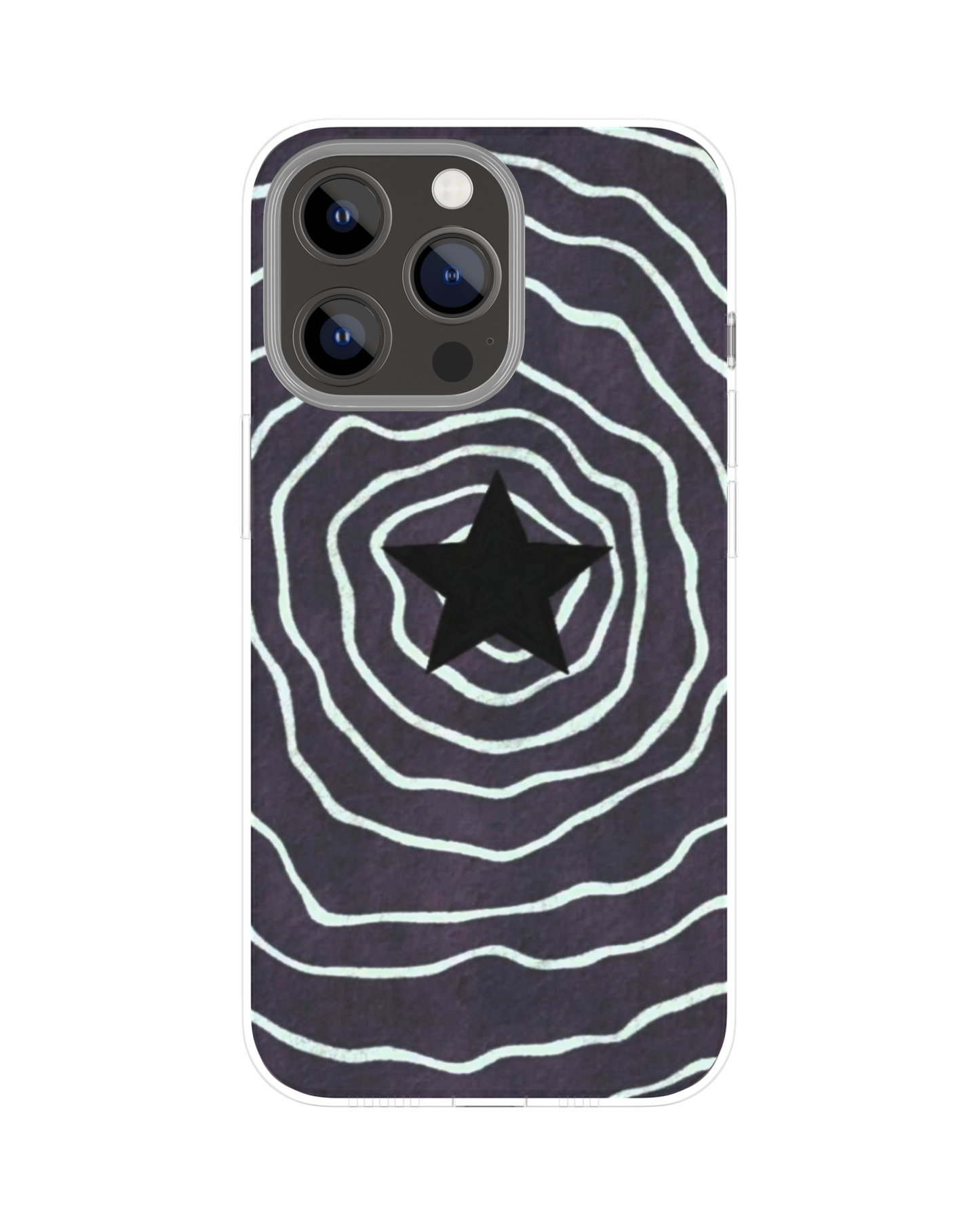 Y2K Star Swirl Themed Phone Case