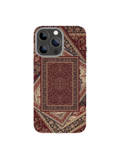 Red Arabic Pattern Themed Phone Case