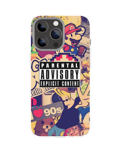 Parental Advisory Themed Phone Case