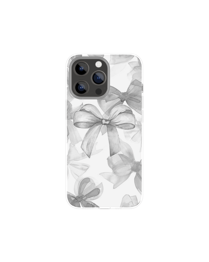 Silver Coquette Themed Phone Case